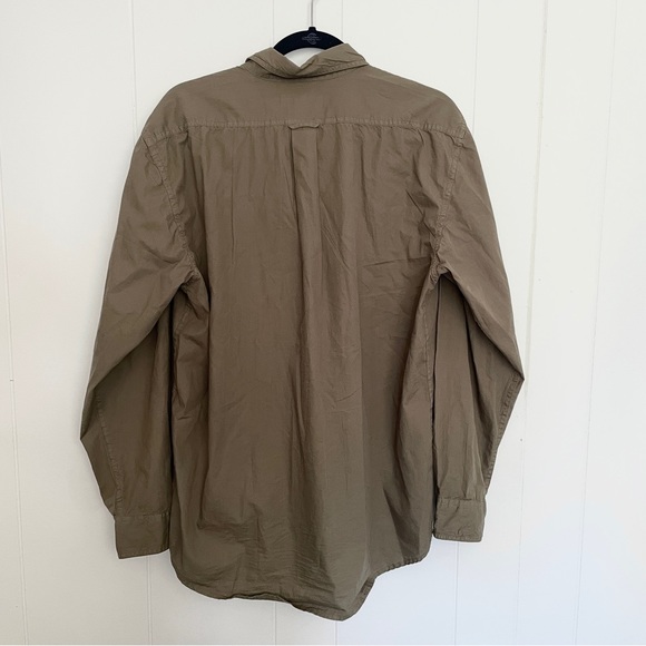 Filson washed feather cloth shirt button down dusty olive - Picture 2 of 9